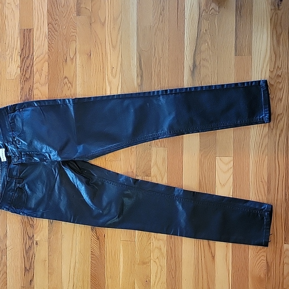 Black Waxed Jeans J143